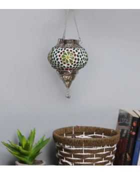 Metal & Glass Tea Light Holder Metal & Glass Tea Light Holder